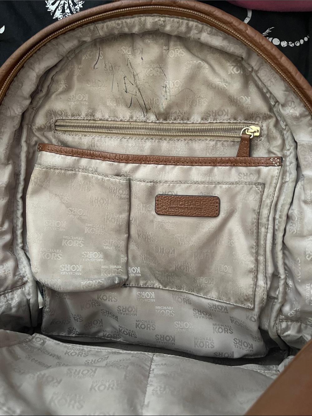 Large Michael Kors Backpack - Picture 3 of 6